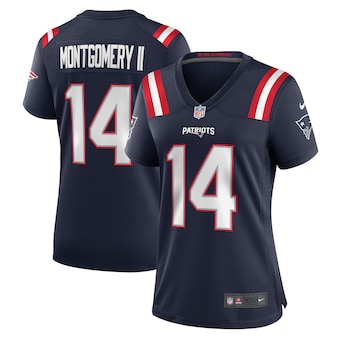 womens nike ty montgomery navy new england patriots game jer